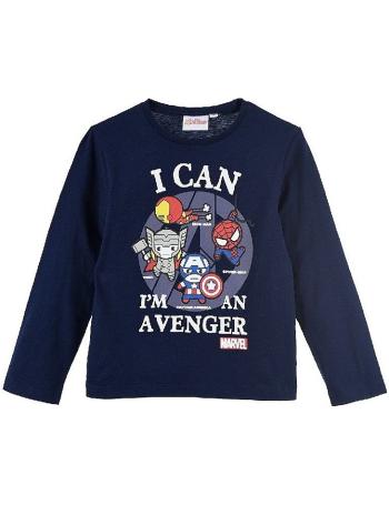 Modré chlapčenské tričko avengers vel. 128