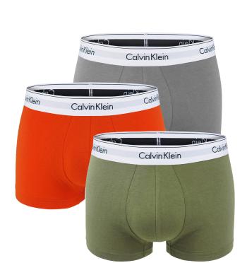 Calvin Klein - boxerky 3PACK cotton stretch army green color - limitovaná edícia-M (81-86 cm)