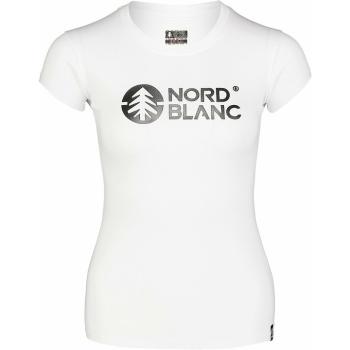 Dámske bavlnené tričko NORDBLANC Central biela NBSLT7403_BLA 42