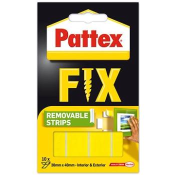 PATTEX FIX - Obojstranné lepiace prúžky, 20× 40 mm, 10 ks (9000100224918)