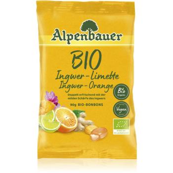 Alpenbauer BIO Zázvor – pomaranč – limetka cukríky v BIO kvalite 90 g