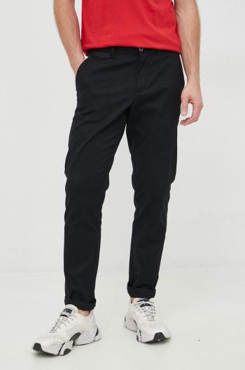 Nohavice Sisley pánske, čierna farba, priliehavé