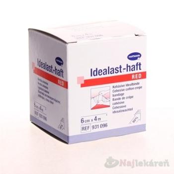 Idealast-haft color Obinadlo elastické 6 cm x 4 m 1 ks červená