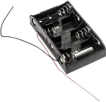 MPD BH4CW batériový držák 4x baby (C) kábel (d x š x v) 106 x 58 x 23 mm
