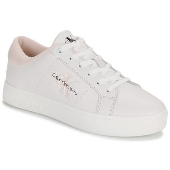 Calvin Klein Jeans  CLASSIC CUPSOLE LOWLACEUP LTH  Nízke tenisky Biela