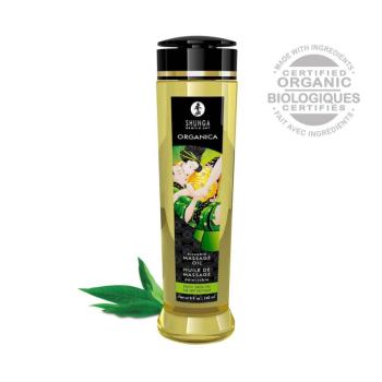 SHUNGA Masážny olej Massage Oil Organica Erotic Green Tea 240 ml