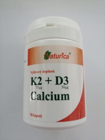 Naturica K2 + D3 Calcium, 30 ks