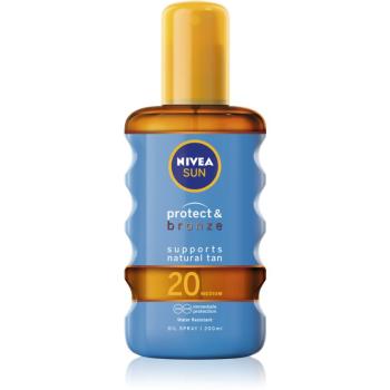 Nivea Sun Protect & Bronze suchý olej na opaľovanie SPF 20 200 ml