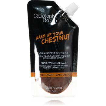Christophe Robin Shade Variation Mask farbiaca maska na vlasy Warm Chestnut 75 ml