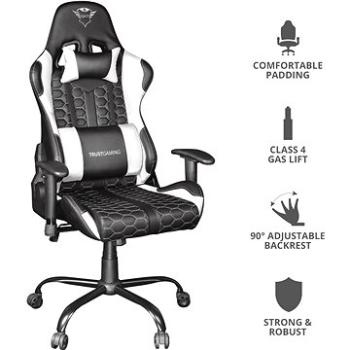 Trust GXT708W Resto Chair, biela (24434)