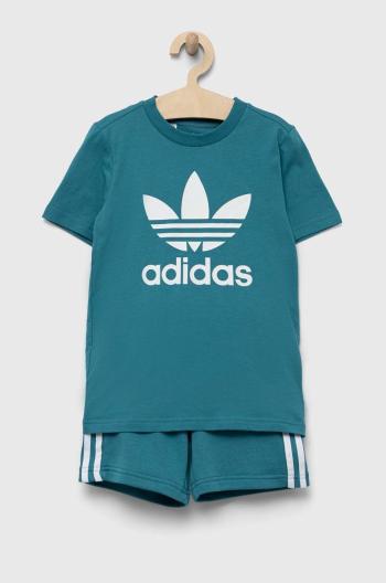 Detská súprava adidas Originals tyrkysová farba