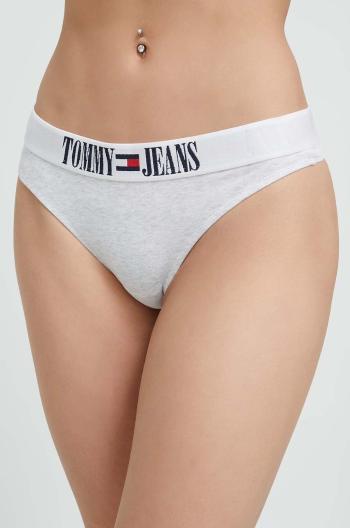 Tangá Tommy Jeans šedá farba