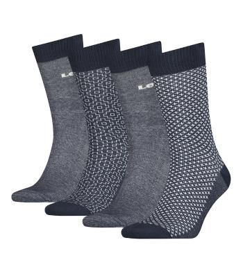 LEVI`S - 4PACK Levi`s regular cut mood indigo ponožky v darčekovom balení-43-46