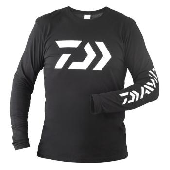 Daiwa tričko s dlhým rukávom d-vec ls shirt black - xxl