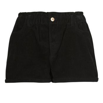 Only  ONLCUBA-FLORA HW PB CORD SHORTS PNT  Šortky/Bermudy Čierna