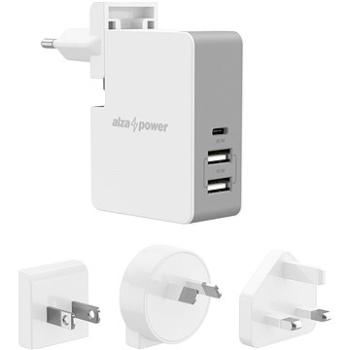 AlzaPower Travel Charger T300 biela (APW-CCT300W)