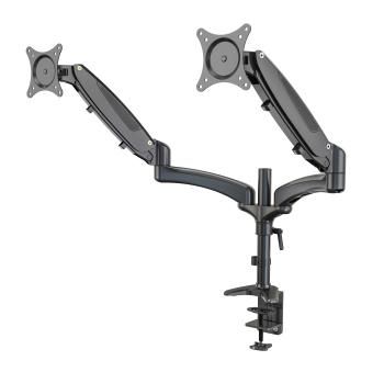 K&M 23875 Dual monitor mount Black