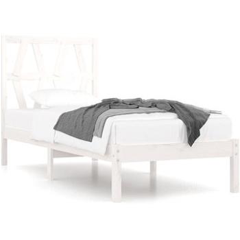 Rám postele biely masívna borovica 90 × 200 cm, 3103984
