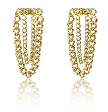 Marc Malone Krásne pozlátené náušnice Celine Gold Earrings MCE23134G