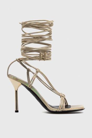 Kožené sandále Karl Lagerfeld KL30904 GALA zlatá farba