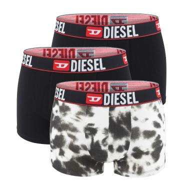 DIESEL - pánske boxerky 3PACK cotton stretch misty black color combo - limitovaná fashion edícia-M (78-83 cm)