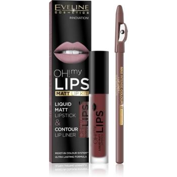 Eveline Cosmetics OH! my LIPS Matt sada na pery 16 2 ks