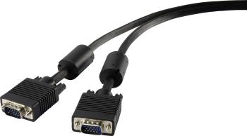 Renkforce VGA prepojovací kábel #####VGA 15pol. Stecker, #####VGA 15pol. Stecker 10.00 m čierna RF-4212507 s feritovým j