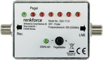 Renkforce RF-4470372 vyhľadávač satelitného signálu