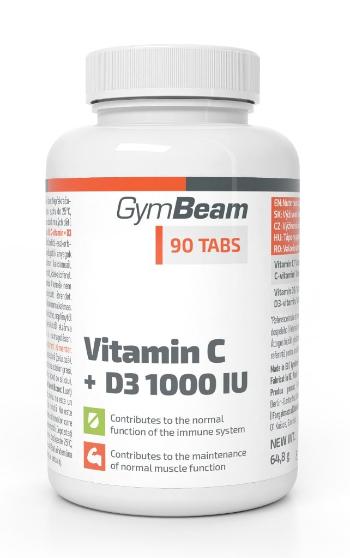 Vitamin C + D3 1000 IU - GymBeam 90 tbl.