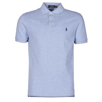 Polo Ralph Lauren  POLO AJUSTE DROIT EN COTON BASIC MESH LOGO PONY PLAYER  Polokošele s krátkym rukávom Modrá