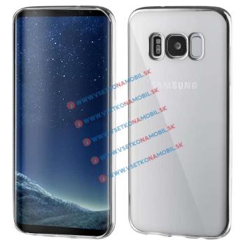 METALLIC Silikónový kryt Samsung Galaxy S8 Plus strieborný