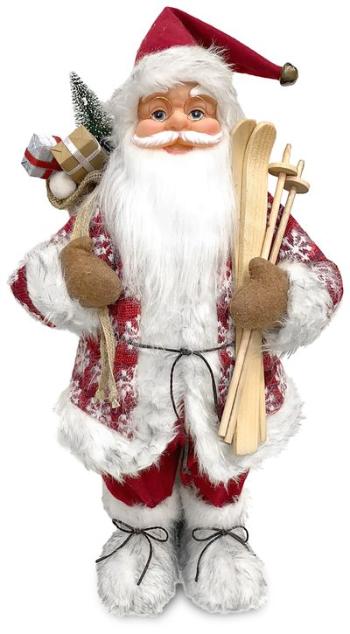 Dekorácia MagicHome Vianoce, Santa stojaci, červený, 46 cm