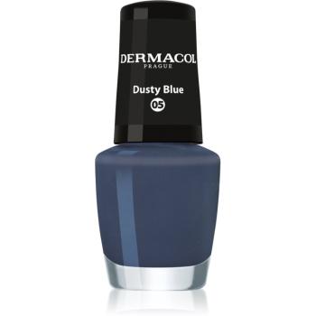 Dermacol Mini lak na nechty odtieň 05 Dusty Blue 5 ml