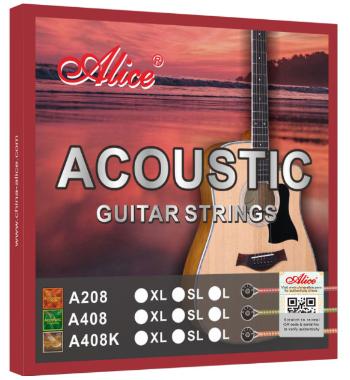 Alice A408K-SL Acoustic Guitar Strings, Super Light