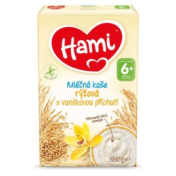 HAMI Mliečna kaša Ryžová s vanilkovou príchuťou od 6.mesiaca 225 g