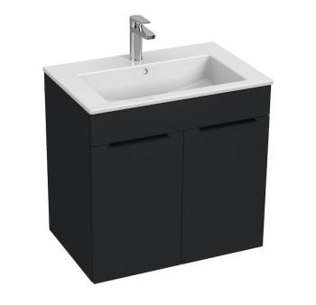 Kúpeľňová skrinka s umývadlom Jika Cube 65x43x62,2 cm antracit mat H4536011763521