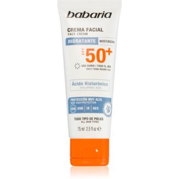 Babaria Sun Face vodeodolný opaľovací krém na tvár SPF 50+ 75 ml