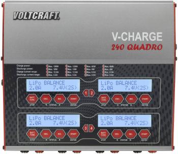 VOLTCRAFT V-Charge 240 Quadro modelárska multifunkčná nabíjačka 12 V, 230 V 12 A LiPolymer, LiFePO, LiIon, LiHV, NiCd, N