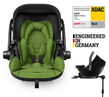 KIDDY Autosedačka Evoluna i-size 2 + Isofix základňa 40-83cm Cactus Green BZP