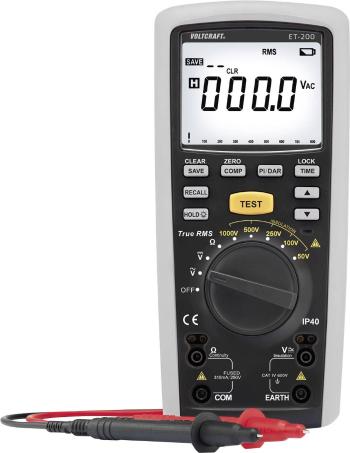 Multimeter s meraním izolácie Voltcraft ET-200, 1000 V, 20 GΩ