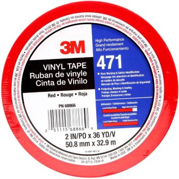 3M  471IW-R50-D PVC tape  červená (d x š) 33 m x 50 mm 1 ks