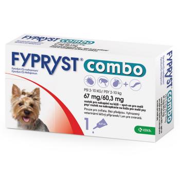 FYPRYST combo spot-on 67 mg/60,3 mg malé psy 2-10 kg 1x0,67 ml