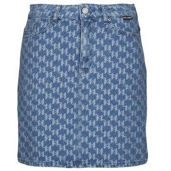 Karl Lagerfeld  MONOGRAM JCQ DENIM SKIRT  Sukňa Modrá