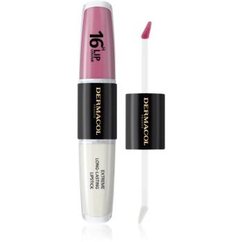 Dermacol 16H Lip Colour dlhotrvajúci rúž a lesk na pery odtieň 37 2x4 ml