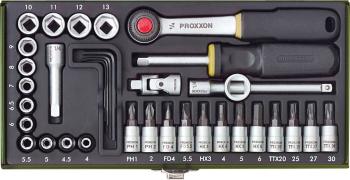 Proxxon Industrial  súprava nástrčných kľúčov metrický 1/4" (6,3 mm) 36-dielna 23080