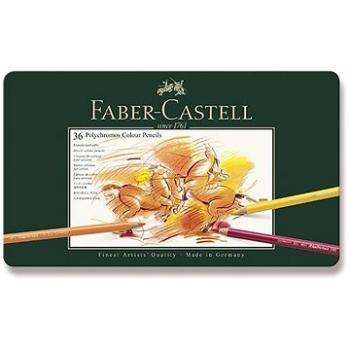 Pastelky Faber-Castell Polychromos v plechovej krabičke, 36 farieb (4005401100362)