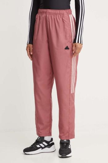 Tepláky adidas Tiro ružová farba, s nášivkou, JJ4665