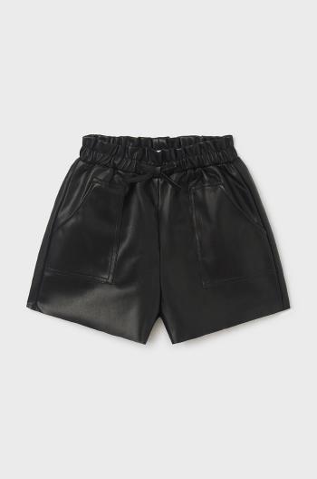 Detské krátke nohavice Mayoral čierna farba, jednofarebné,