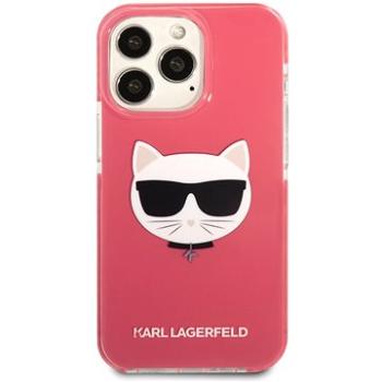 Karl Lagerfeld TPE Choupette Head Kryt pre iPhone 13 Pro Fuchsia (3666339048549)