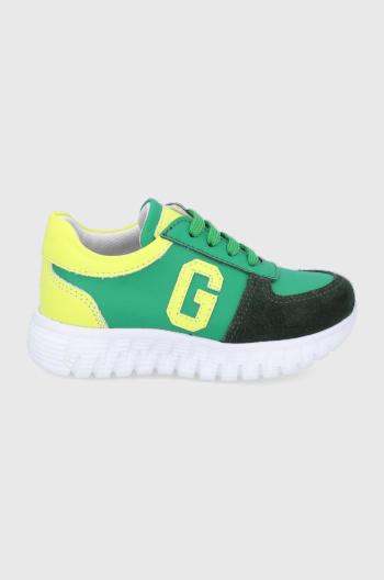 Topánky Guess zelená farba